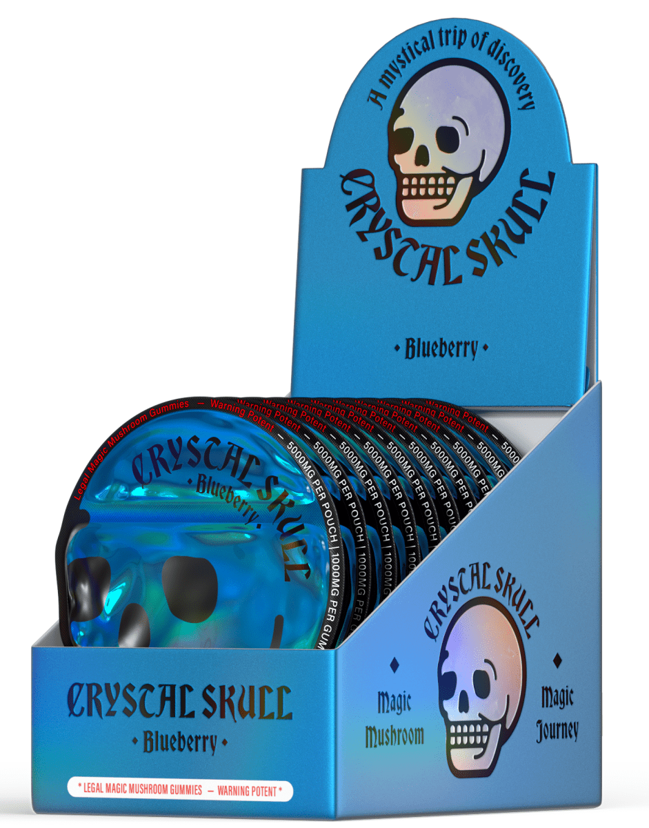 ** CLEARANCE Crystal Skull Magic Mushroom Gummies | 5 Pack | 5000mg **