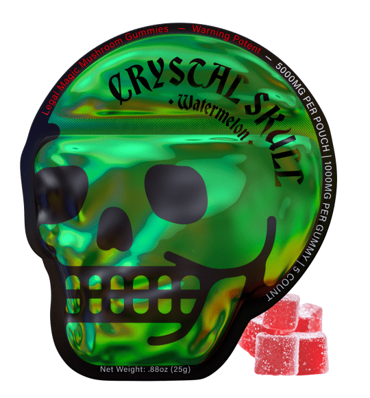 Crystal Skull Magic Mushroom Gummies | 5 Pack | 5000mg