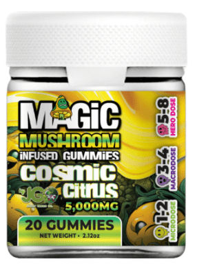 JGO 5000mg Magic Mushroom Infused Gummies | 20 Count