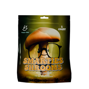 Happy Vibes Smarties Shrooms Mushroom Gummies Focus Blend