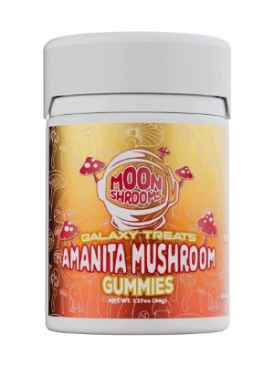 amanita mushroom gummies by galaxy treats
