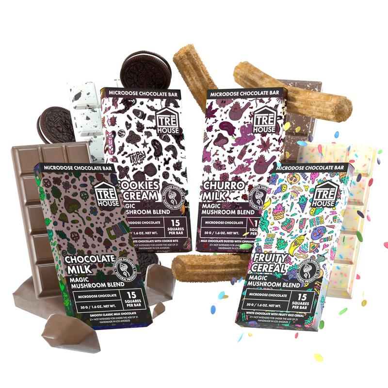 Tre House Magic Mushroom Blend Microdose Chocolate Bars