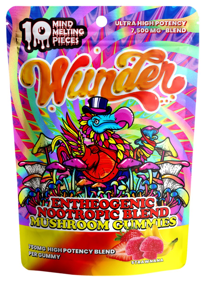 Wunder Entheogenic Nootropic Blend Mushroom Gummies 7500mg